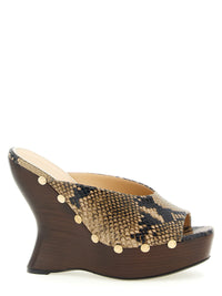 Magda Butrym Women Python Print Mules