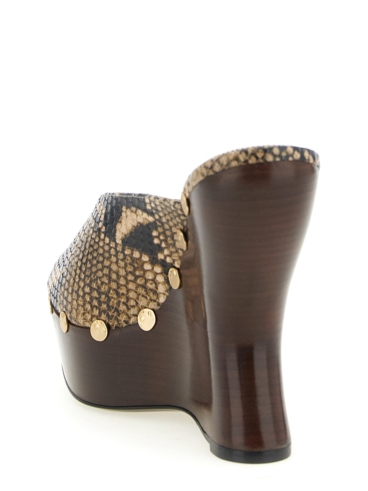 Magda Butrym Women Python Print Mules
