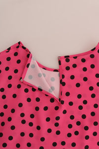 Dolce & Gabbana Pink Polka Dotted Silk Women's Blouse