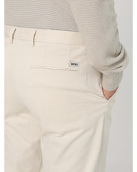 Boss Boss Chinos Straight Fit Trousers Men White Pants