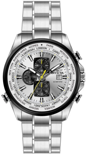 Invicta Men's Aviator Silver Dial Watch - 50501