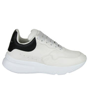 Alexander McQueen Men's Ivory / White / Black Leather Platform Sneakers 505033