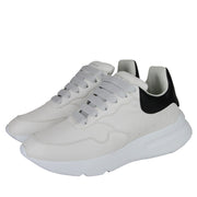 Alexander McQueen Men's Ivory / White / Black Leather Platform Sneakers 505033