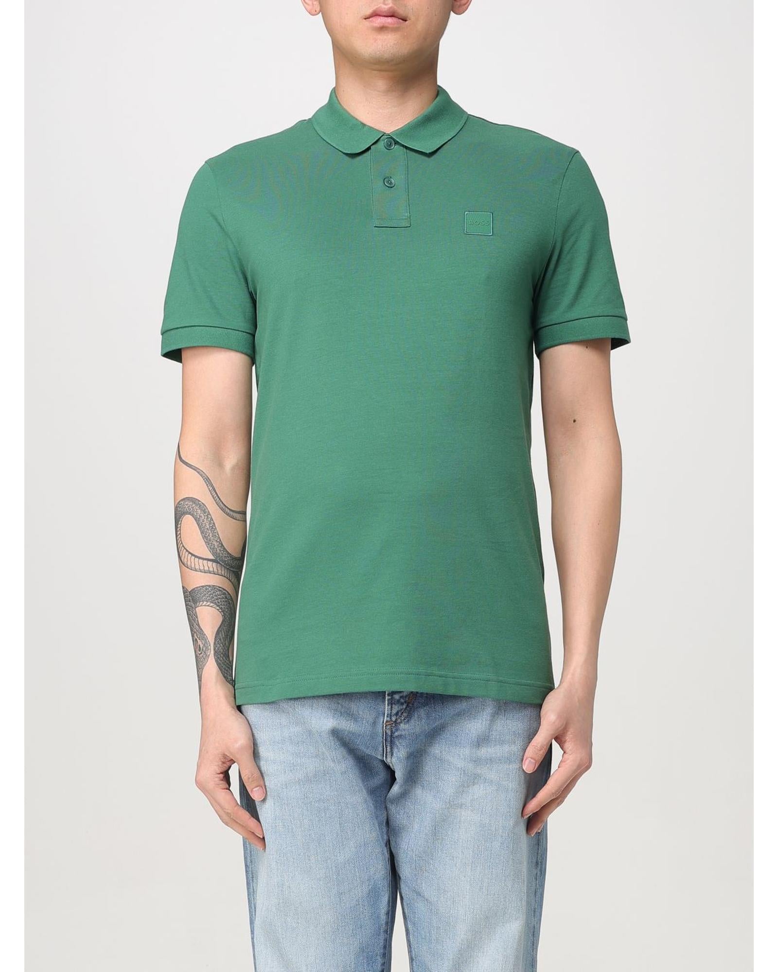 Boss Paddy Polo Shirt Classic Fit Men Green