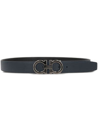 FERRAGAMO Ferragamo Men Semi-Matt Grained Leather Reversible Gancini Belt