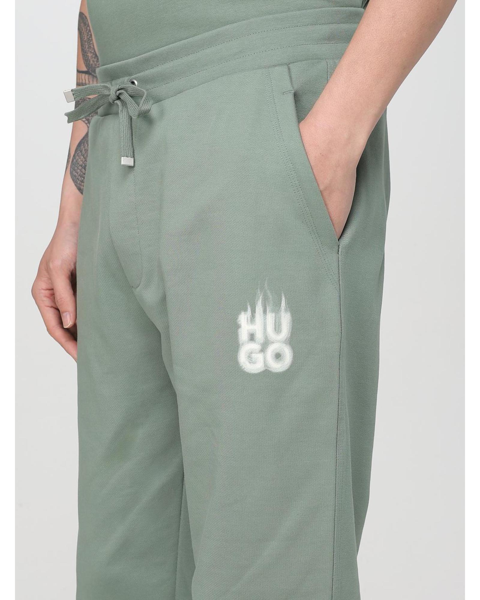 Hugo Sweatpants Casual Comfortable Men Blue Pants