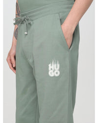 Hugo Sweatpants Casual Comfortable Men Blue Pants