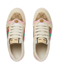 Gucci Women Screener Sneakers With Crystals