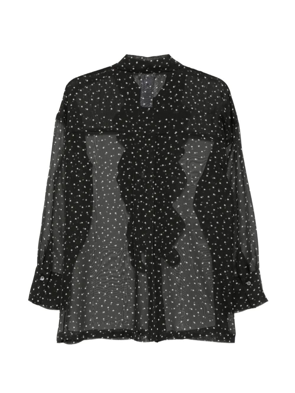 P.a.r.o.s.h. P.A.R.O.S.H. Women Shirt With Stars And Ruffles