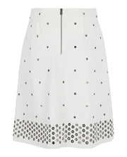 Bottega Veneta Womens A-Line Rivet Skirt