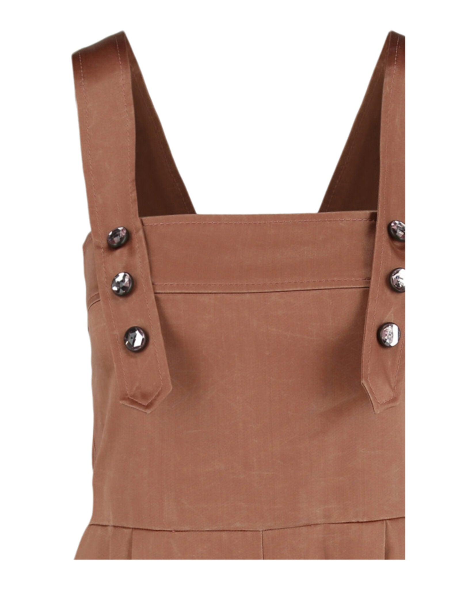Bottega Veneta Womens Sleeveless Jeweled Playsuit