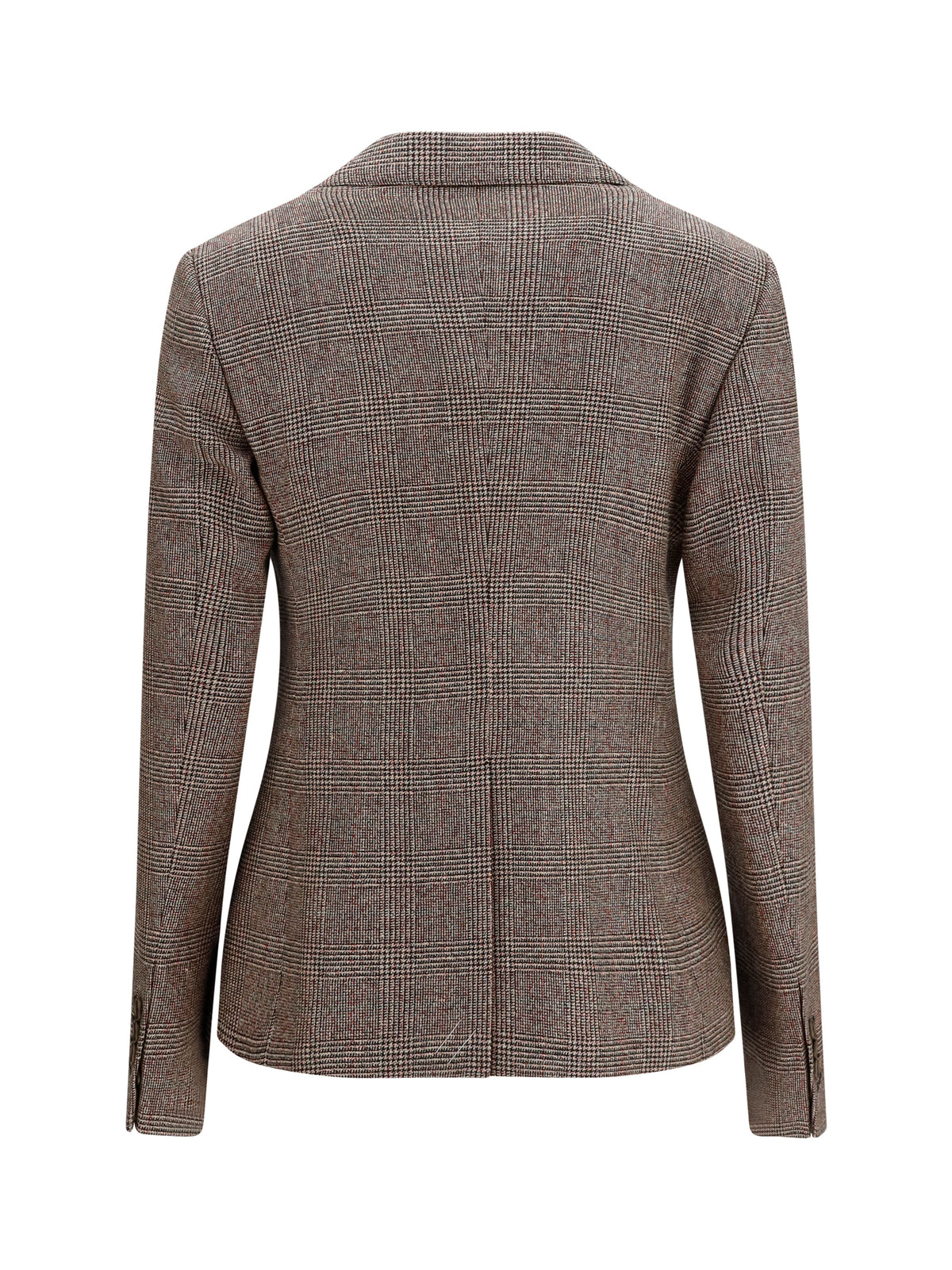 Burberry Women Single-Breasted Wool And Linen Blazer