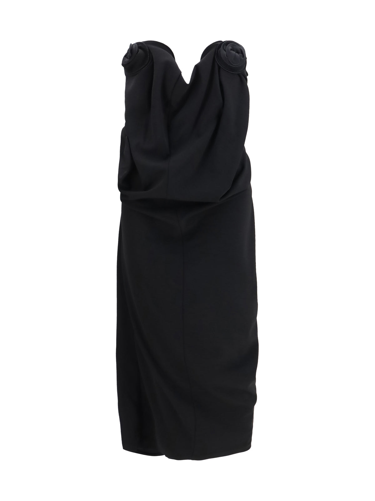 MAGDA BUTRYM Magda Butrym Women Draped Dress With Sculptural Floral Details