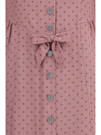 Alessandra Rich Women Polka Dot Midi Dress With Ruffles