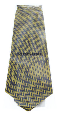 Missoni U4519 Gold Herringbone 100% Silk Tie