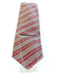 Missoni U5325 Red Micro Check 100% Silk Tie