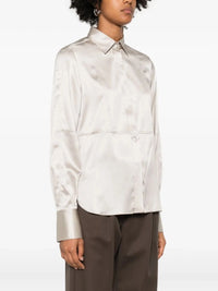 Brunello cucinelli Brunello Cucinelli Women Satin Shirt With Monili