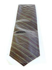 Missoni U5022 Burgundy/Gold Candy Cane 100% Silk Tie