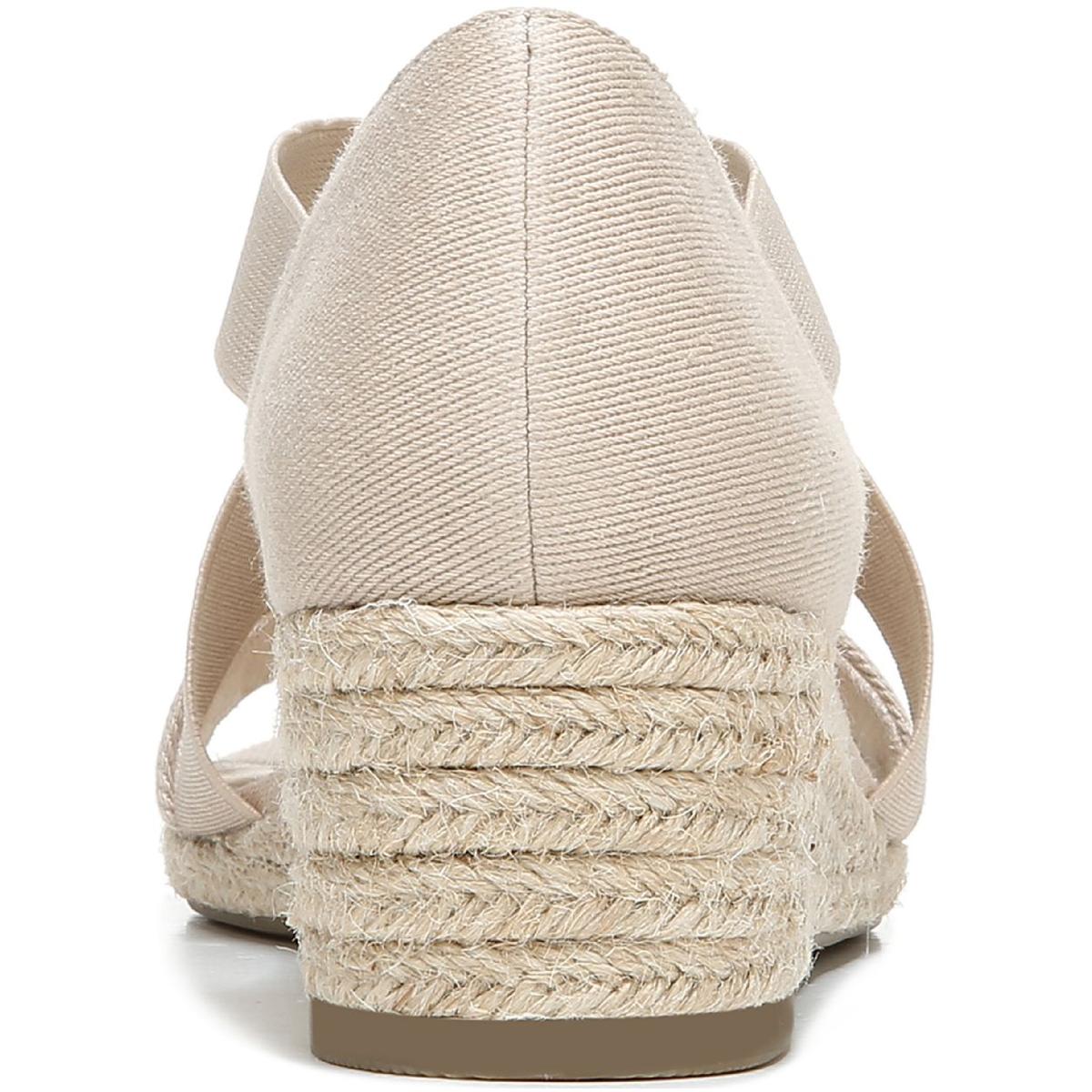 Siesta Womens Cushioned Footbed Slip On Wedge Sandals