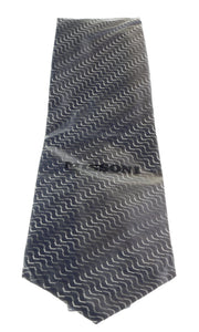 Missoni U5067 Navy/Silver Sharkskin 100% Silk Tie