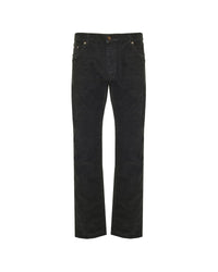 Saint Laurent Corduroy Straight Leg Pants Men Black | Black Jeans