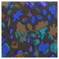 Missoni U1444 Brown/Blue Floral 100% Silk Tie
