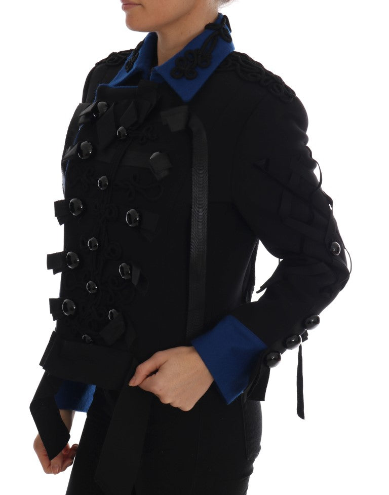 Dolce & Gabbana Dolce & Gabbana Black Wool Trench Women's Jacket