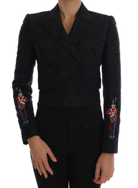 Dolce & Gabbana Dolce & Gabbana Black Brocade Blazer Women's Jacket