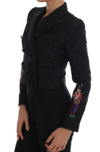 Dolce & Gabbana Dolce & Gabbana Black Brocade Blazer Women's Jacket
