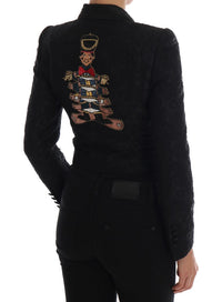 Dolce & Gabbana Dolce & Gabbana Black Brocade Blazer Women's Jacket