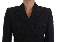 Dolce & Gabbana Dolce & Gabbana Black Brocade Blazer Women's Jacket