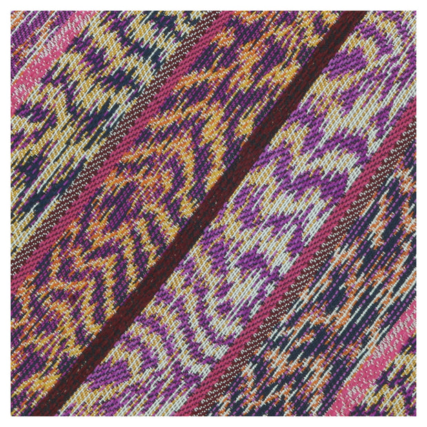 Missoni U4305 Pink/Purple Flame Stitch 100% Silk Tie