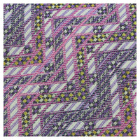 Missoni U4307 Pink/Purple Chevron 100% Silk Tie