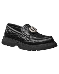 Dior CD Signature Quilted Loafer Men Black | Black