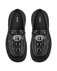 Dior CD Signature Quilted Loafer Men Black | Black