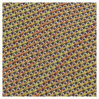 Missoni U4313 Gold/Red Basketweave 100% Silk Tie