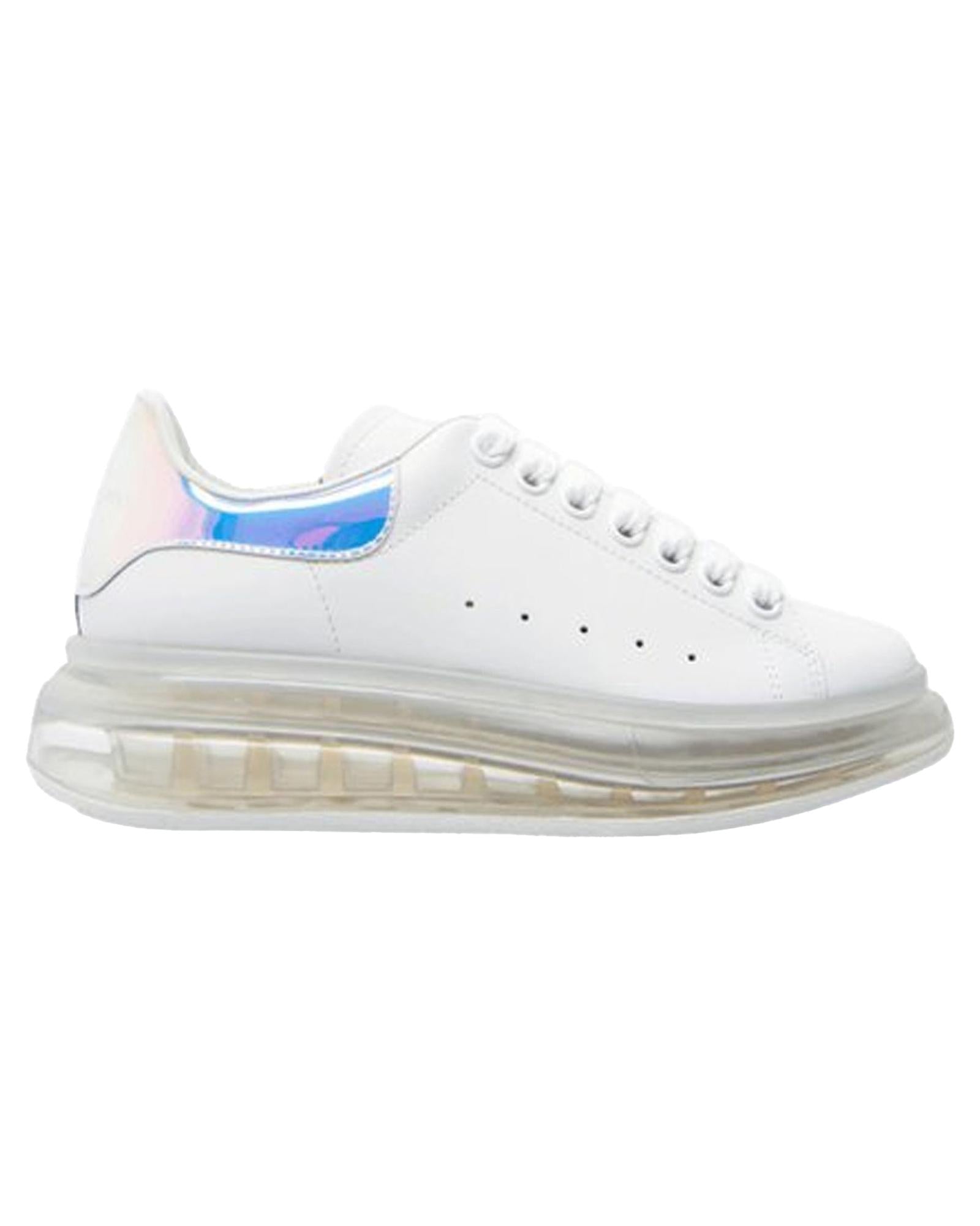 Alexander Mcqueen Oversized Sneaker Holographic Women White | White