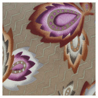 Missoni U1452 Khaki/Purple Chinoiserie 100% Silk Tie