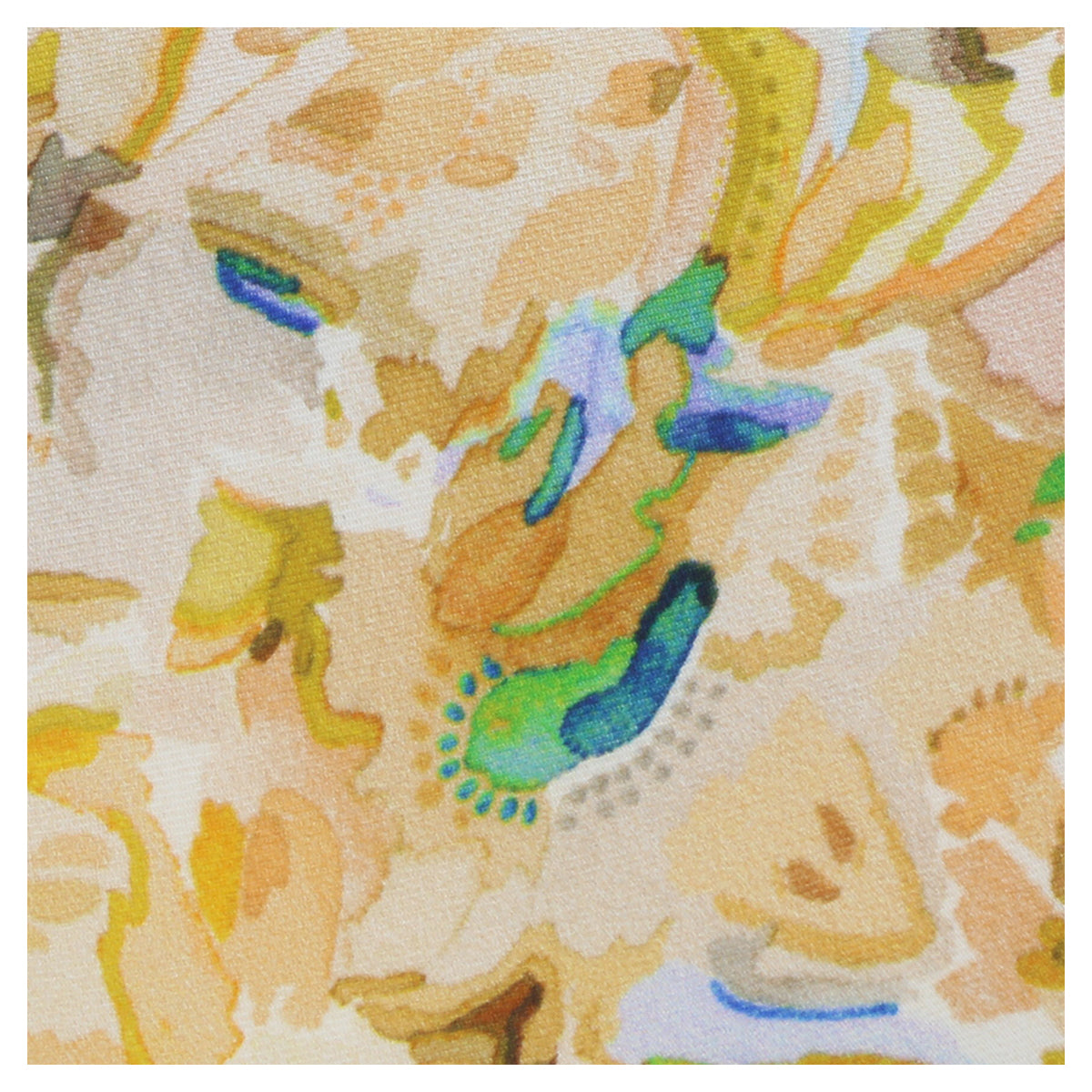 Missoni U1977 Peach/Brown Floral 100% Silk Tie