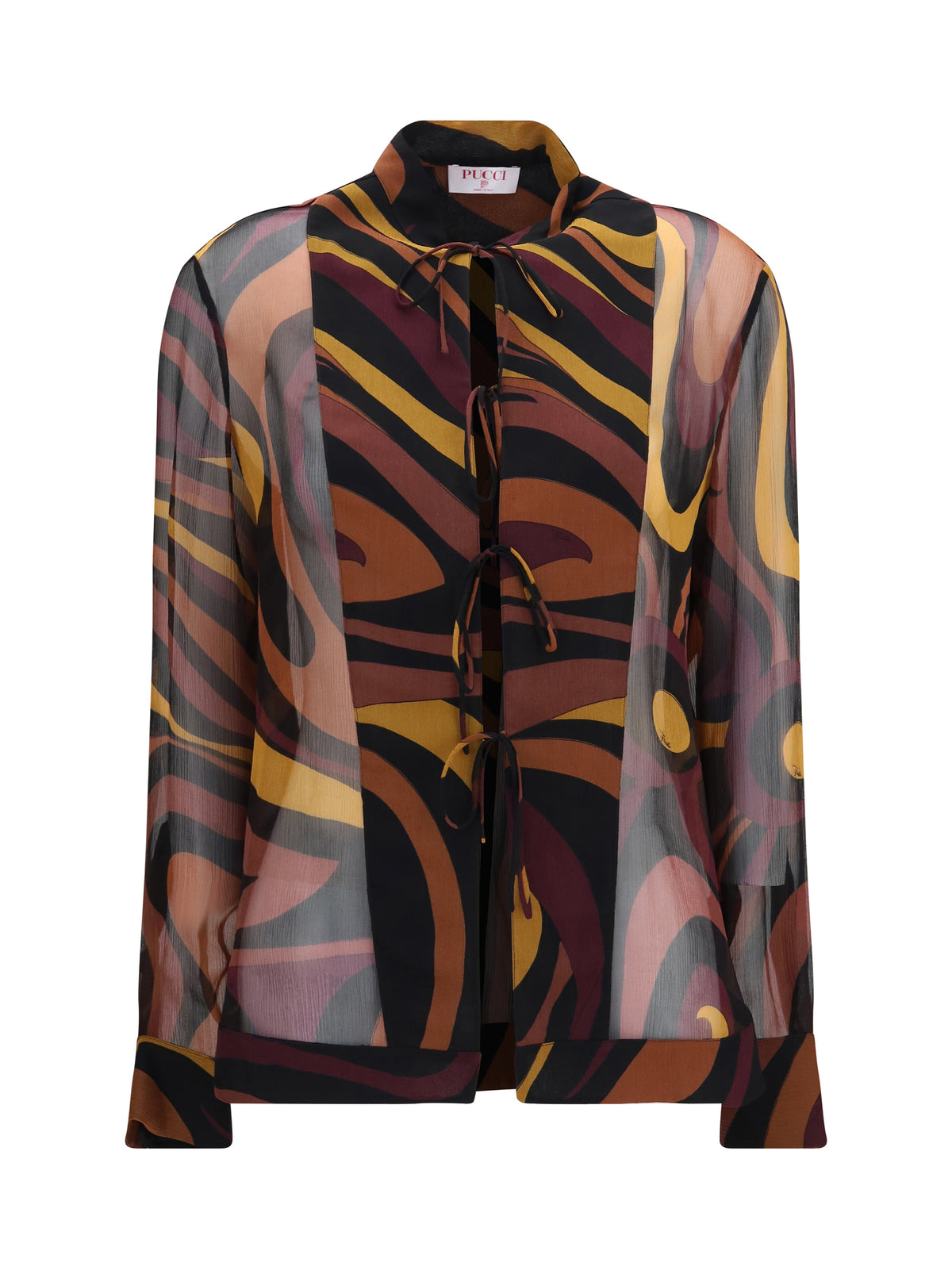 PUCCI Pucci Women Creponne Shirt In Marmo Print