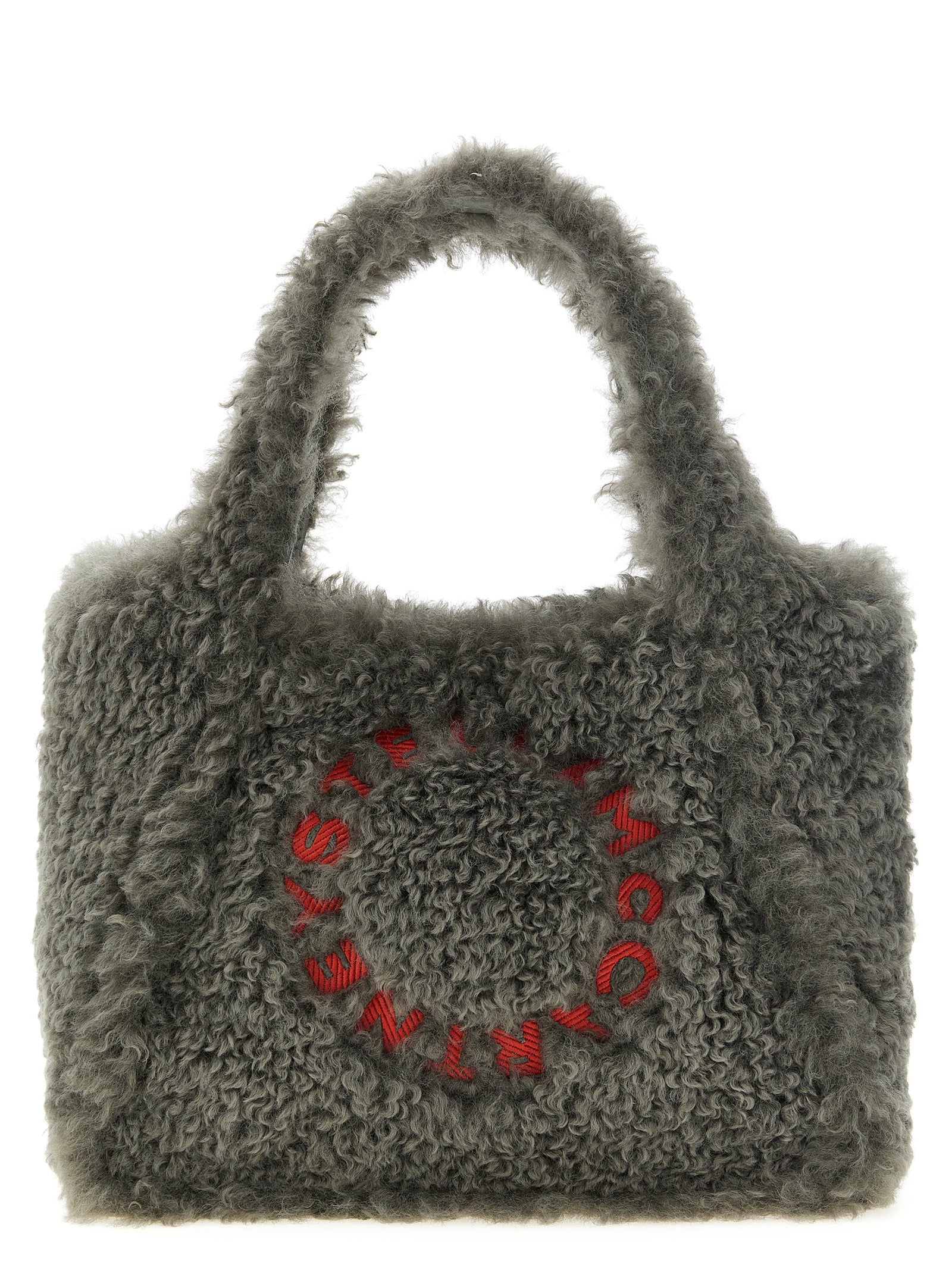 STELLA MCCARTNEY Stella Mccartney Women Shearling Logo Shopping Bag