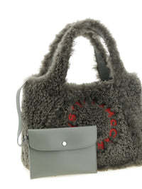 STELLA MCCARTNEY Stella Mccartney Women Shearling Logo Shopping Bag
