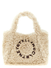 STELLA MCCARTNEY Stella Mccartney Women Shearling Logo Shopping Bag