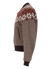 Dries Van Noten Men Valtor Bomber Jacket In Wool Blend