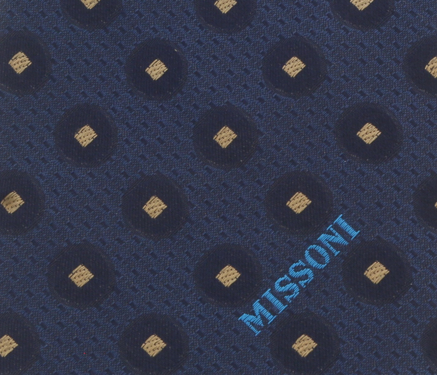 Missoni U5027 Navy Polka Dot 100% Silk Tie