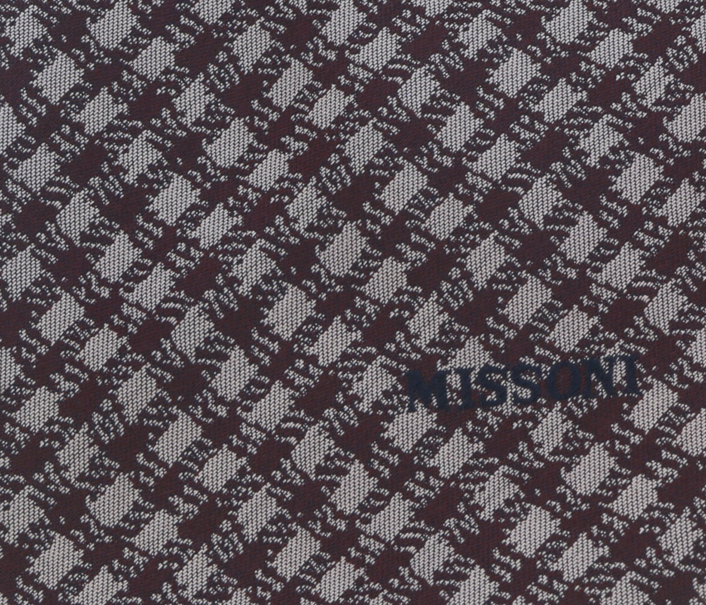 Missoni U5566 Lavender/Violet Gingham 100% Silk Tie