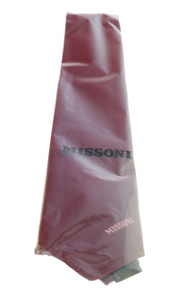 Missoni U5564 Burgundy Chevron 100% Silk Tie