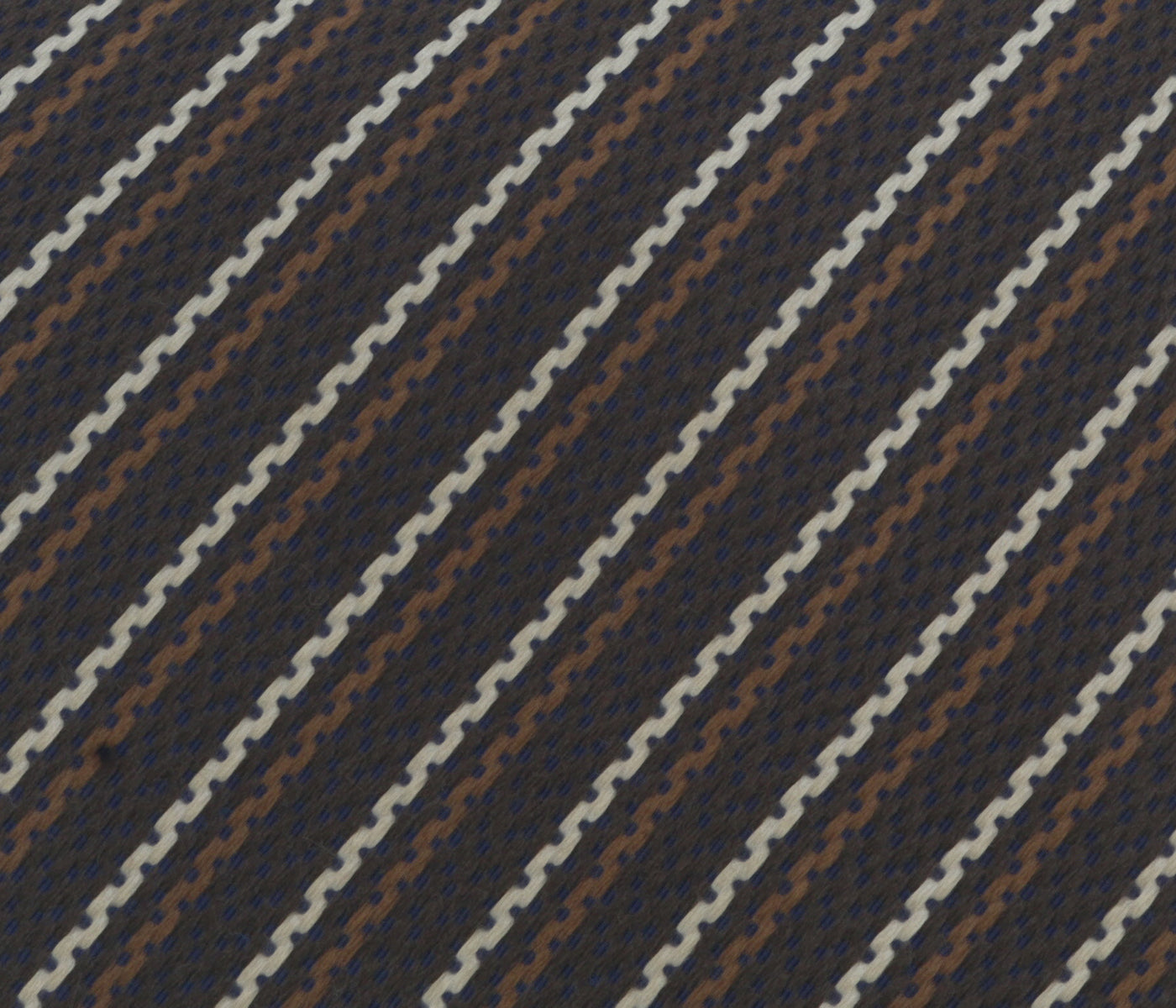 Missoni U4544 Brown/Tan Pencil 100% Silk Tie