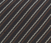 Missoni U4544 Brown/Tan Pencil 100% Silk Tie