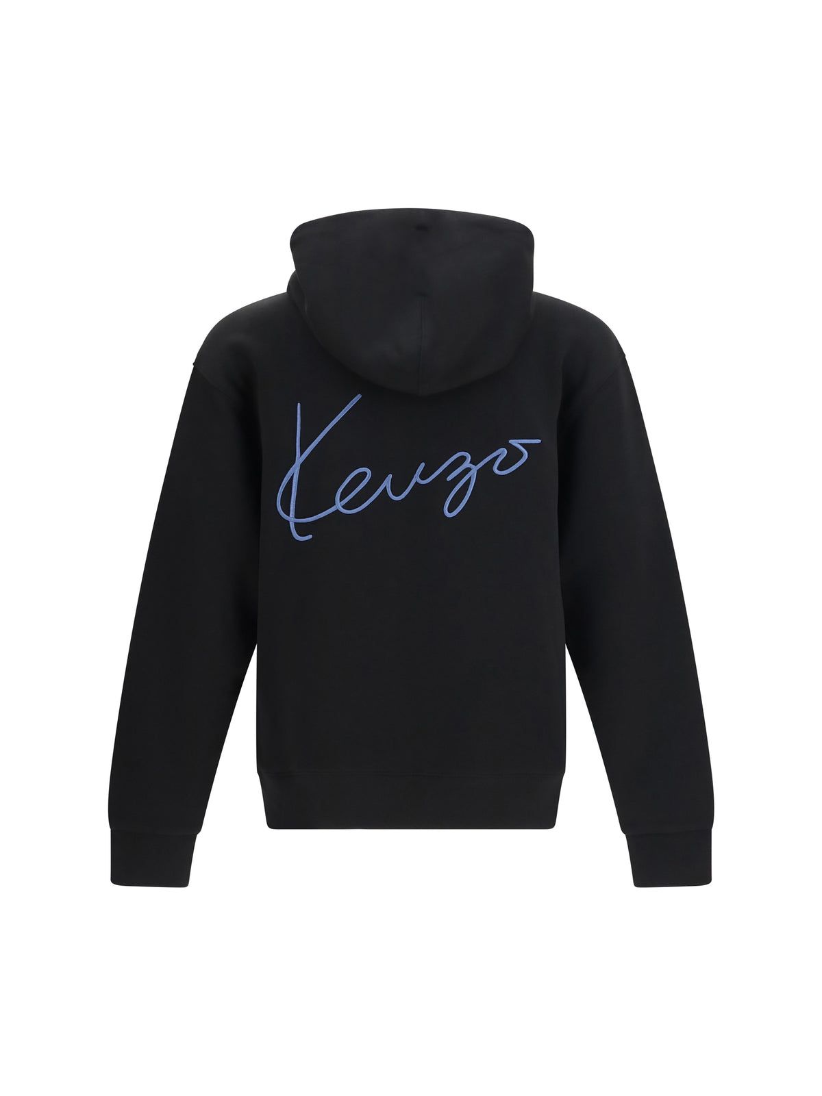Kenzo Men Kenzio Signature Embroidered Cotton Zip Hoodie